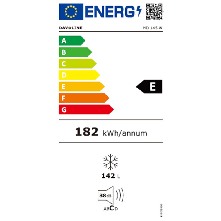 Davoline HD 145 W Καταψύκτης Οριζόντιος Λευκός 801223085 84.5x70.5x54.5
