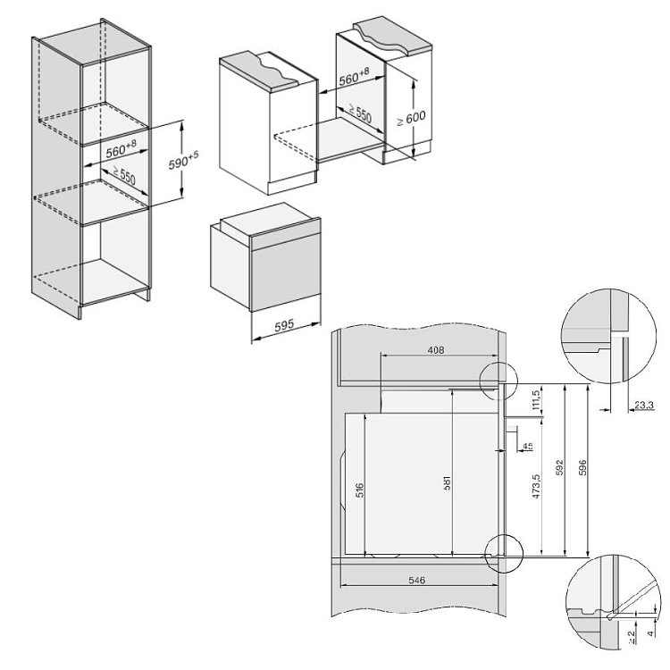 MIELE H 2465 B ACTIVE Φούρνος άνω Πάγκου 76lt Μαύρο