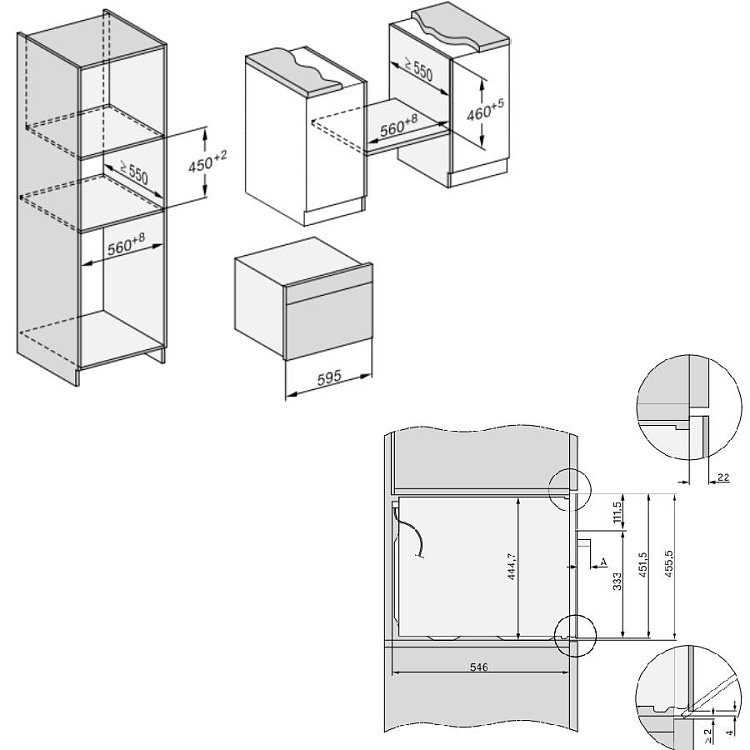 MIELE H 7240 BM Φούρνος άνω Πάγκου Combi 43lt Μαύρο