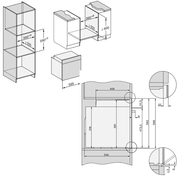 MIELE H 7260 B Φούρνος άνω Πάγκου 76lt Μαύρο