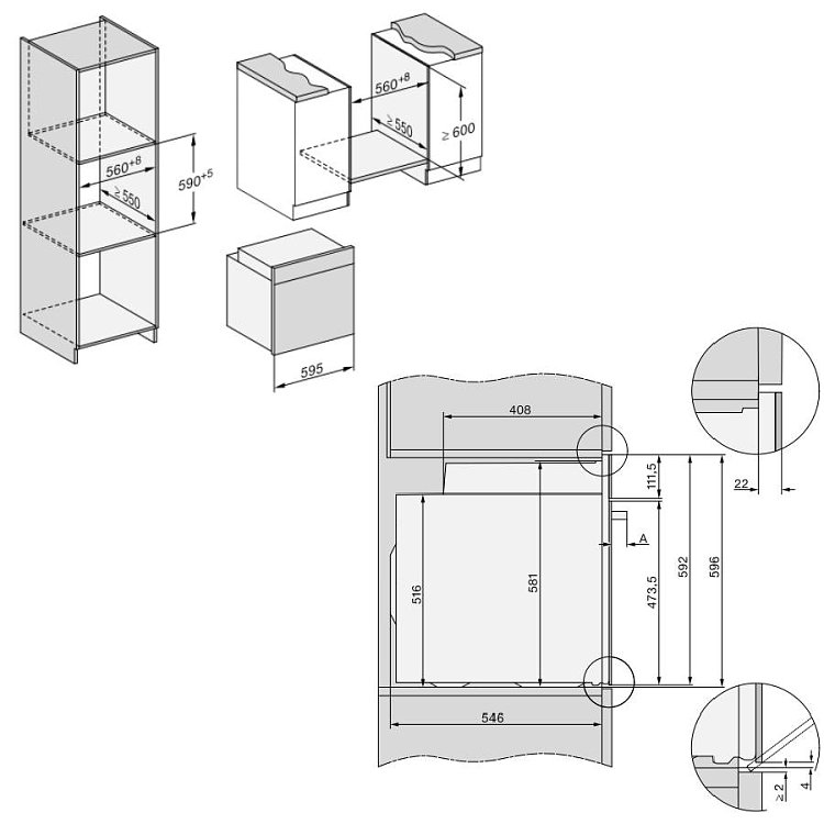 MIELE H 7464 BP Φούρνος άνω Πάγκου 76lt Μαύρος