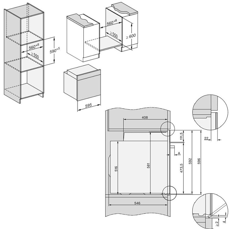 MIELE H 7660 BP Φούρνος άνω Πάγκου 76lt Μαύρο