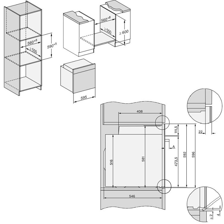 MIELE H 7860 BP CLEANSTEEL Φούρνος άνω Πάγκου 76lt Μαύρο