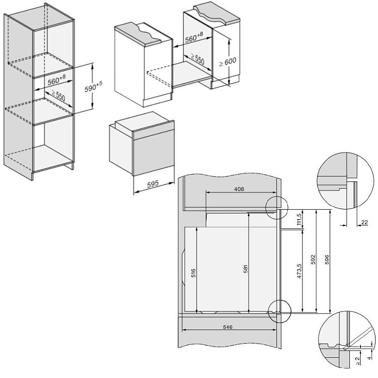 MIELE H 7860 BPX Φούρνος άνω Πάγκου 76lt Γκρι