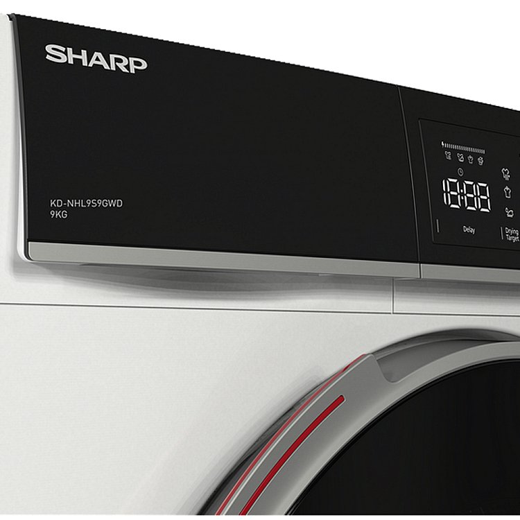Sharp KD-NHL9S9GWD Στεγνωτήριο Λευκό 9kg