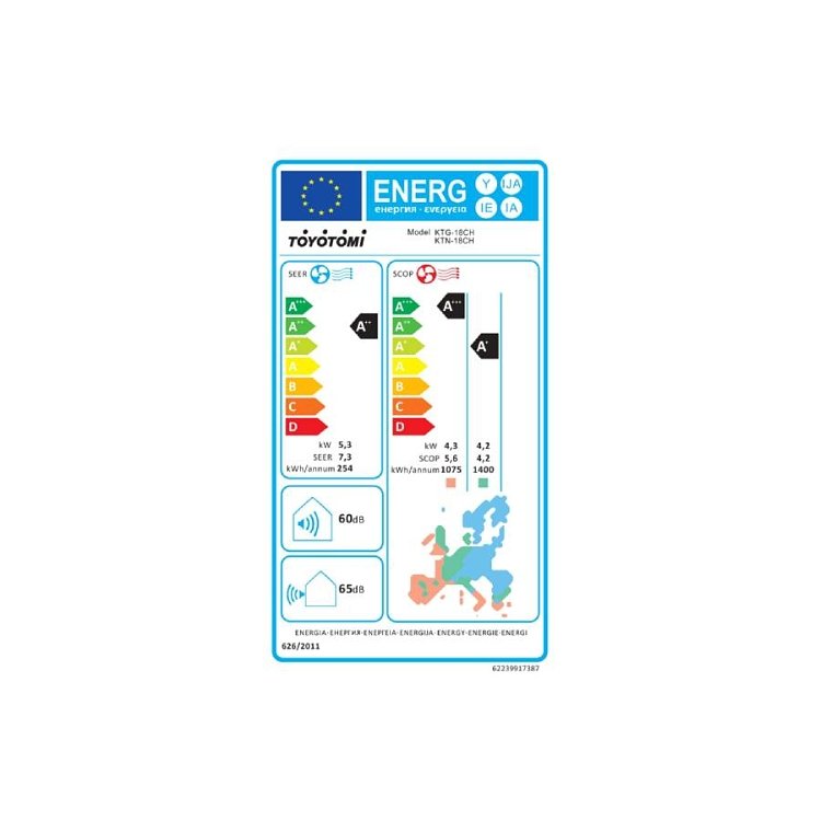 Toyotomi KENZO KTN-18CH/KTG-18CH Κλιματιστικό 18000 BTU