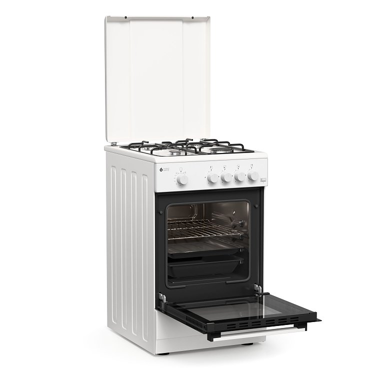 THERMOGATZ TGS 151 Κουζίνα Υγραερίου 50cm Λευκό 04.401.626