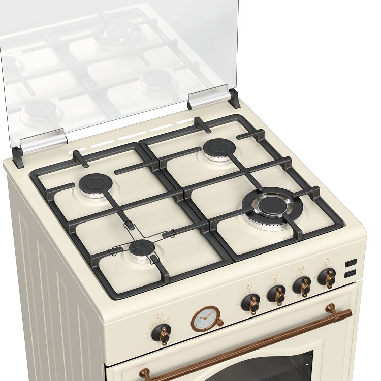THERMOGATZ TGS 4111 RUSTIC Κουζίνα Υγραερίου 60cm Μπεζ 04.401.116
