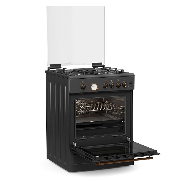 THERMOGATZ TGS 4222 RUSTIC Κουζίνα Υγραερίου 60cm Ανθρακί 04.401.117