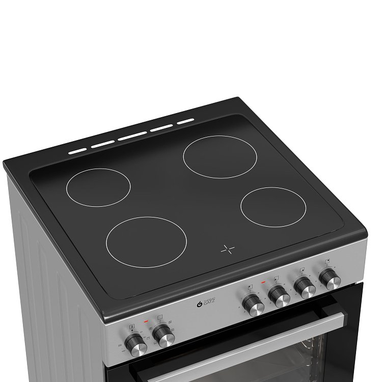 THERMOGATZ TGS CER600 S Ηλεκτρική Κουζίνα Κεραμική 60cm Inox 04.402.055