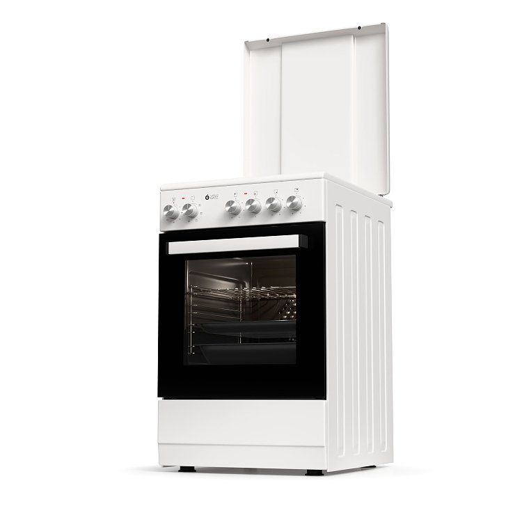 THERMOGATZ TGS E50 Ηλεκτρική Κουζίνα Turbo Λευκό 04.402.053