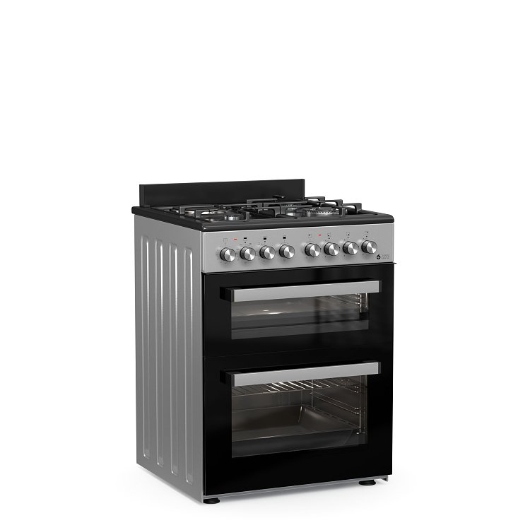 THERMOGATZ TGS 8001 IX Κουζίνα Μικτή Διπλός Φούρνος 60cm Inox 04.401.660