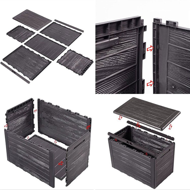 Μπαούλο Αποθήκευσης 190lt Καφέ 55x43.3x78 MBWL190-440U 103776