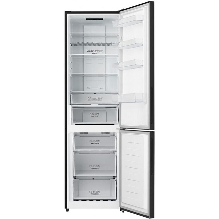Gorenje NRK620EABG4 Ψυγειοκαταψύκτης Μαύρος 200.4x59.5x59 (4 Έτη Εγγύηση)