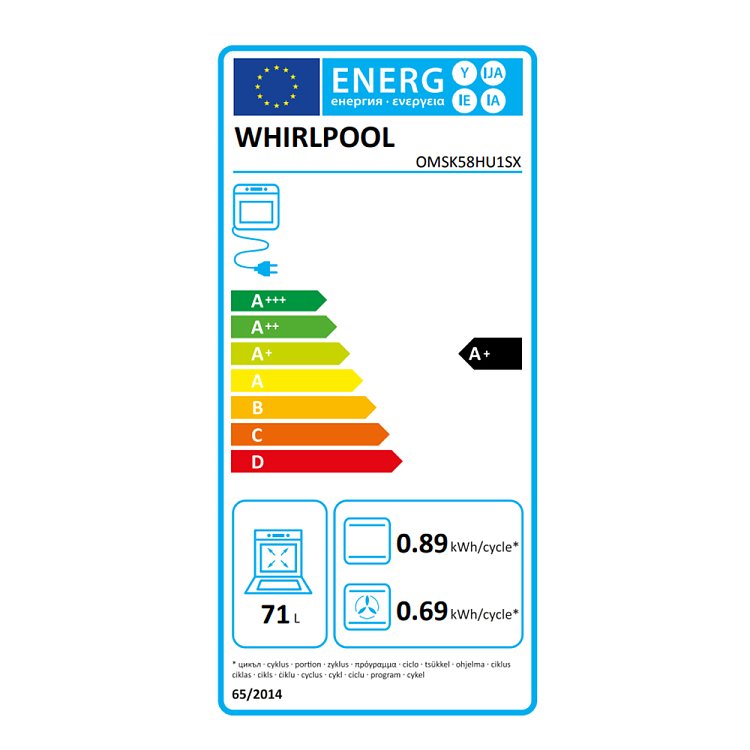 Σετ WHIRLPOOL OMSK58HU1SX & AKT 8090 LX Φούρνος & Κεραμική Εστία