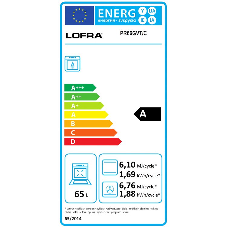 LA GERMANIA LOFRA P R 66 GVT/C Κουζίνα Μικτή 60cm Κόκκινο