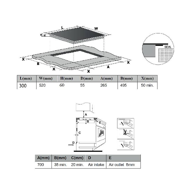 BERTAZZONI P30 2I 23NV Εστία Domino Επαγωγική 30cm Μαύρη