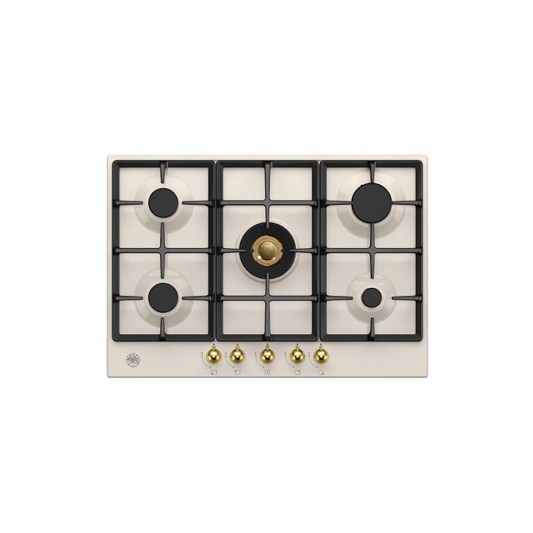 BERTAZZONI P75 5C HER AG GN Εστία Φυσικού Αερίου 75cm Μπεζ