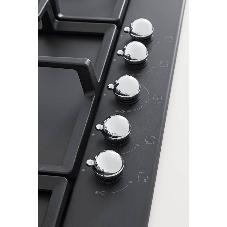 BERTAZZONI P75 5C HER NE GN Εστία Φυσικού Αερίου Μαύρο