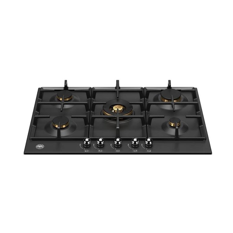 BERTAZZONI P75 5C HER NE GN Εστία Φυσικού Αερίου Μαύρο
