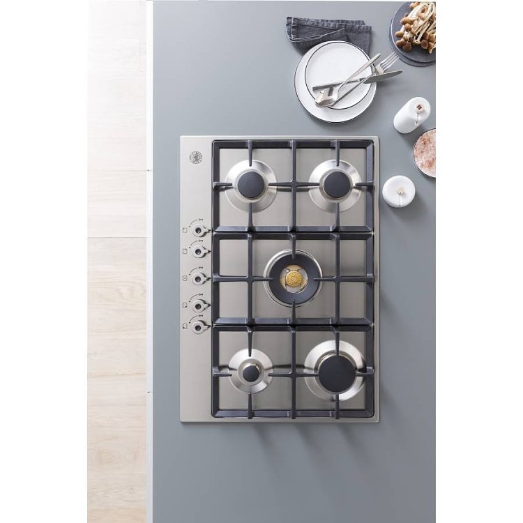 BERTAZZONI P75 5C PRO X GN Εστία Φυσικού Αερίου 75cm Inox