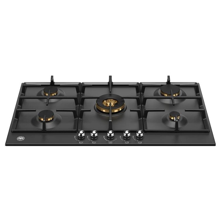 BERTAZZONI P90 5C HER NE LPG Εστία Υγραερίου 90cm Μαύρο