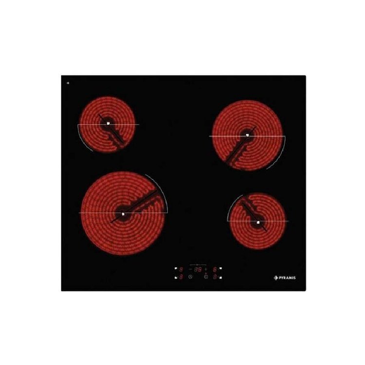 Pyramis PHC62410FMB Εστία Κεραμική 60cm Μαύρο 174020033