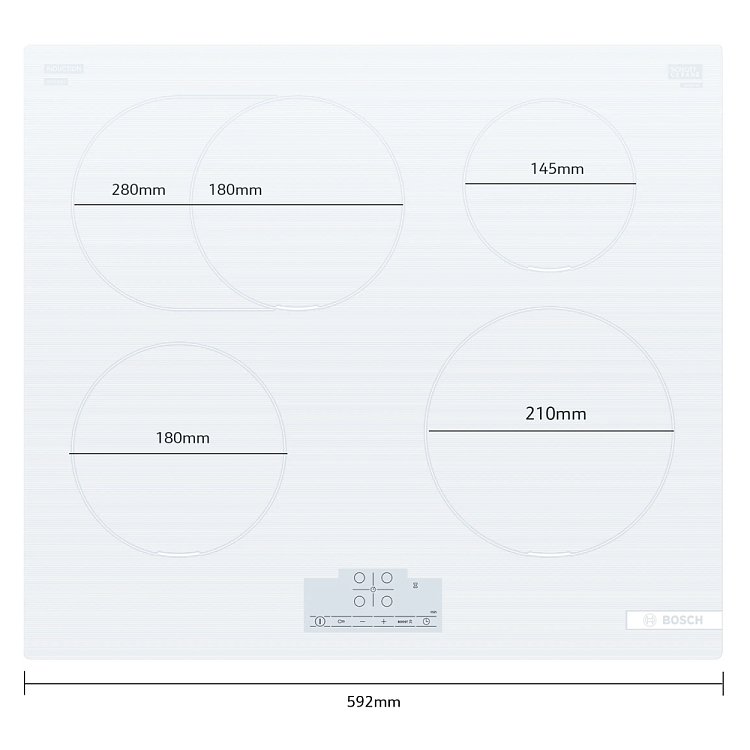 Bosch PIF612BB1E Εστία Επαγωγική 60cm Λευκό
