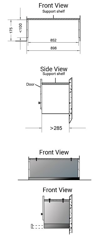 THERMOGATZ 750ETR IX Απορροφητήρας Συρόμενος 60cm Inox 04.400.219