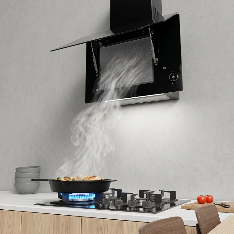 THERMOGATZ TGC 650 WALL Απορροφητήρας Καμινάδα 60cm Μαύρο 04.400.225