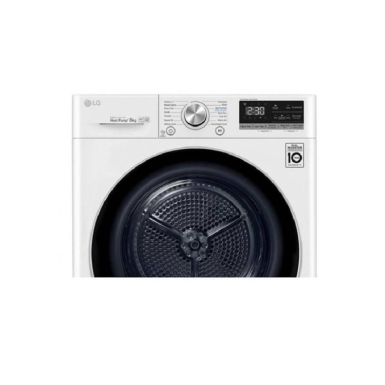 LG RC80V9AV3W Στεγνωτήριο Λευκό 8kg