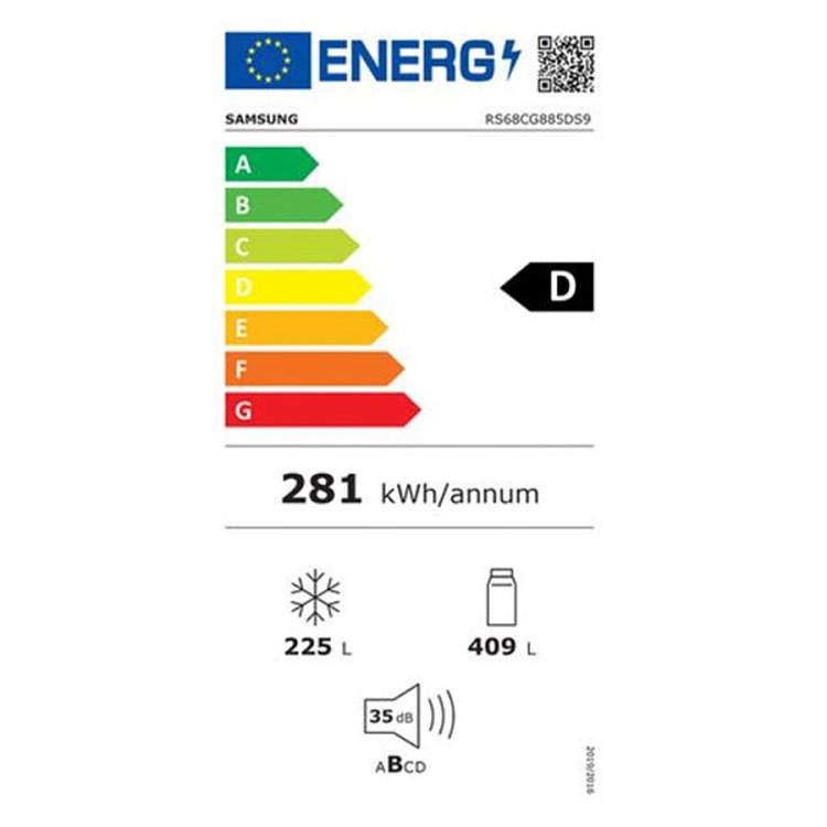 Samsung RS68CG885DS9EF Ψυγείο Ντουλάπα Inox 178x91.2x71.6