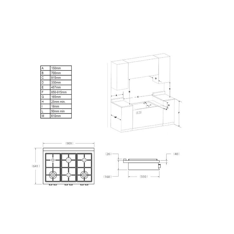 BERTAZZONI RT36 6 PRO X GN Εστία Φυσικού Αερίου 92cm Inox
