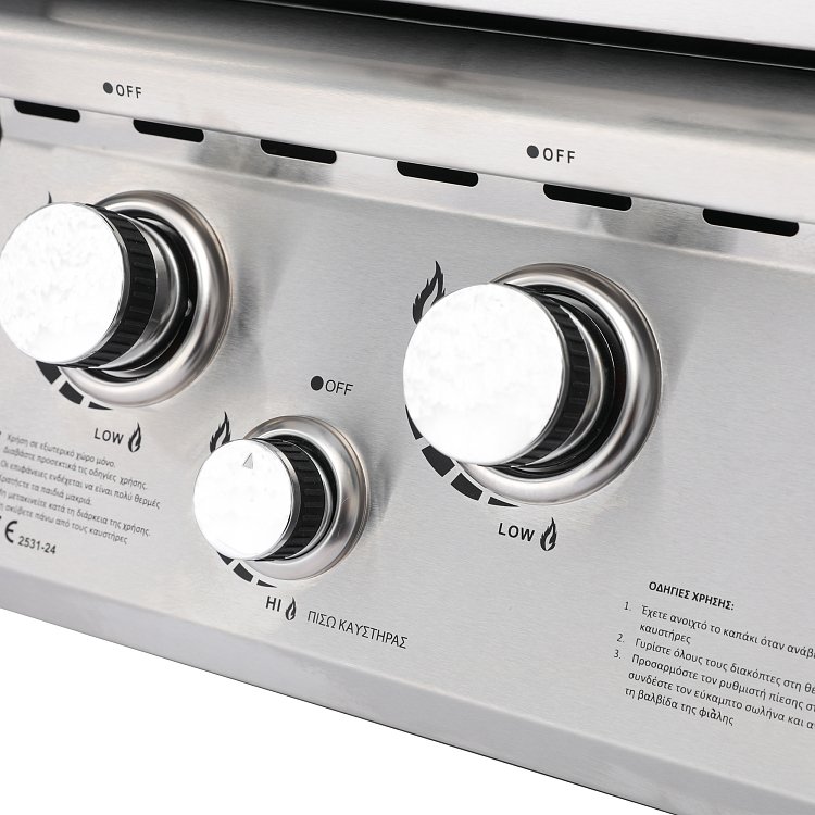THERMOGATZ SEMI-PROF TGH-BI-M61 BBQ Υγραερίου 4+1 17,5kW 03.313.421