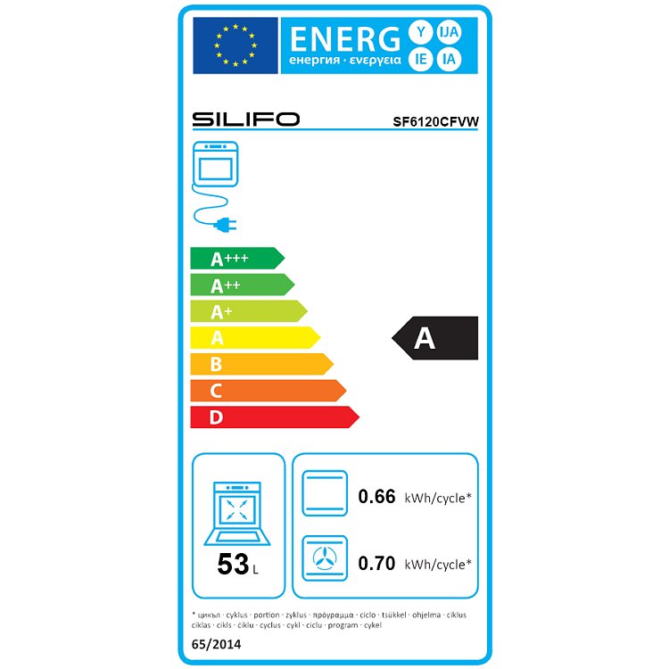 SILIFO SF6120CFVW Κεραμική Κουζίνα 50cm με 4 Ζώνες Λευκό