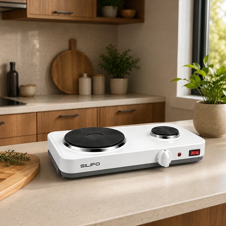 SILIFO SF6644 Εμαγιέ Εστία Λευκή 1950W