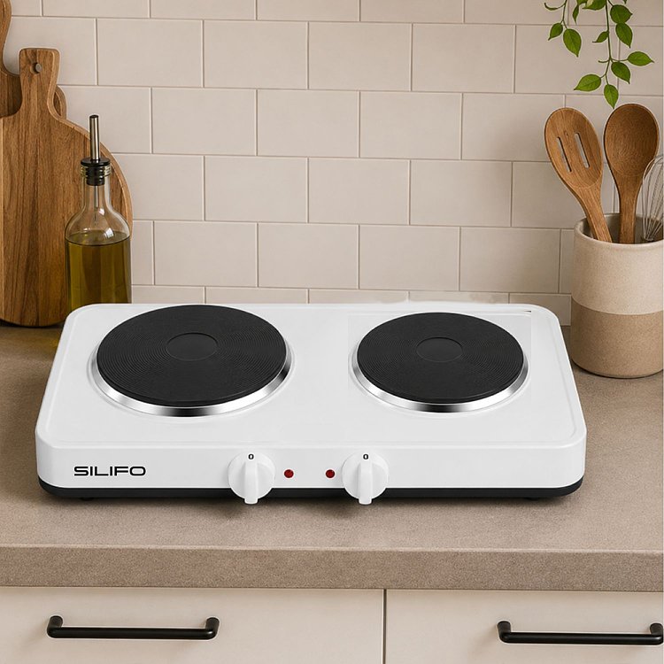 SILIFO SF6655 Εμαγιέ Εστία Λευκή 2500W