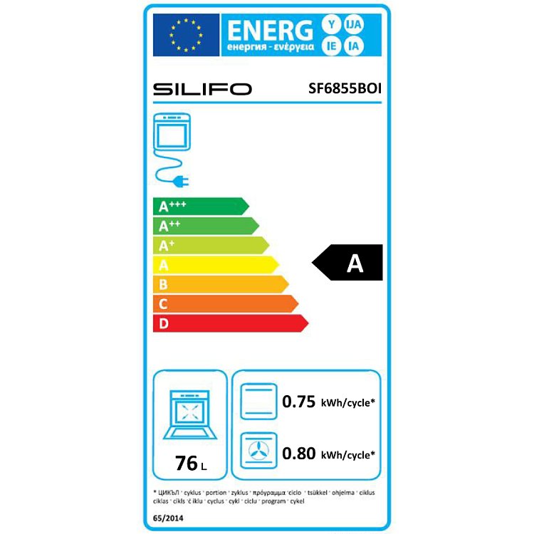 Σετ SILIFO SF6855BOI & SF6822HV5 Φούρνος 76lt & Κεραμική Εστία 90146