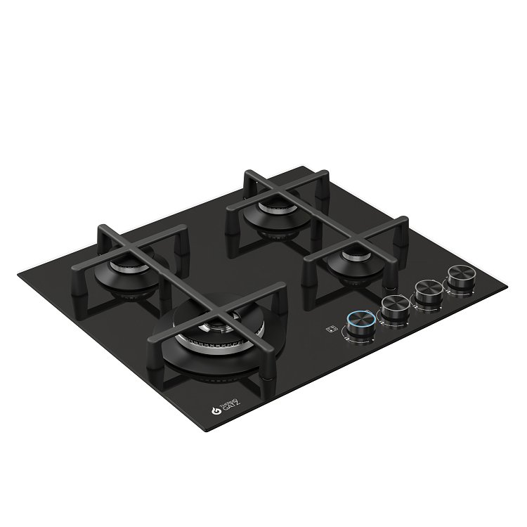 THERMOGATZ TGC 4460 GL Εστία Υγραερίου 60cm Μαύρη 04.405.206
