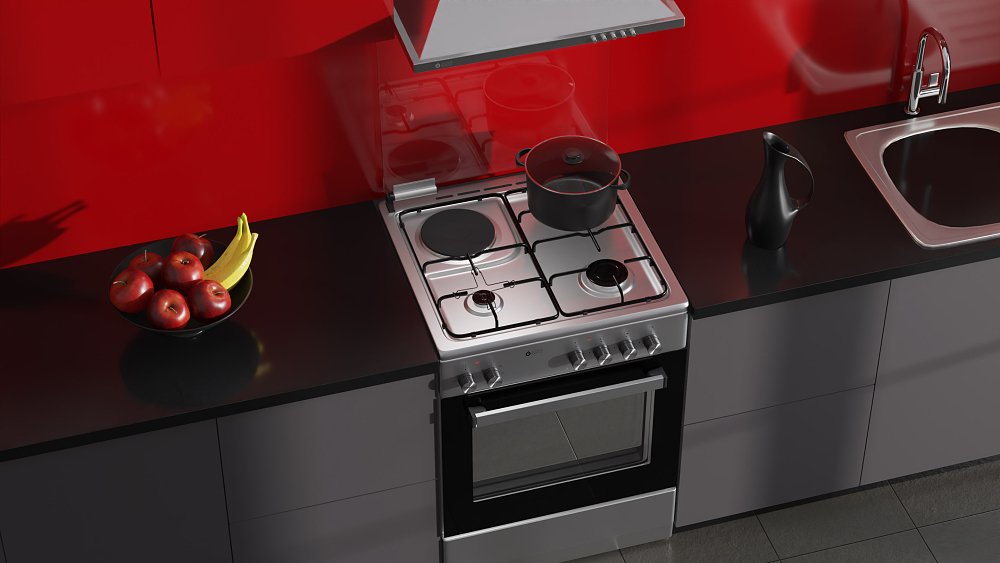 THERMOGATZ TGS 3521 IX TURBO Κουζίνα Μικτή 60cm Inox 04.401.098