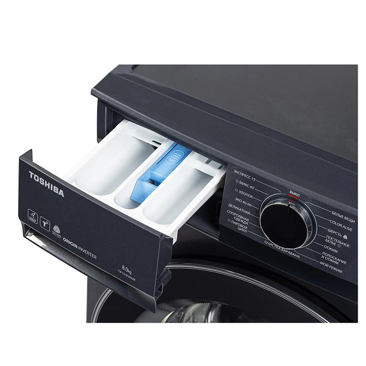 Toshiba TW-T21BU90UWBK(MG) Πλυντήριο Ρούχων 8kg Inox