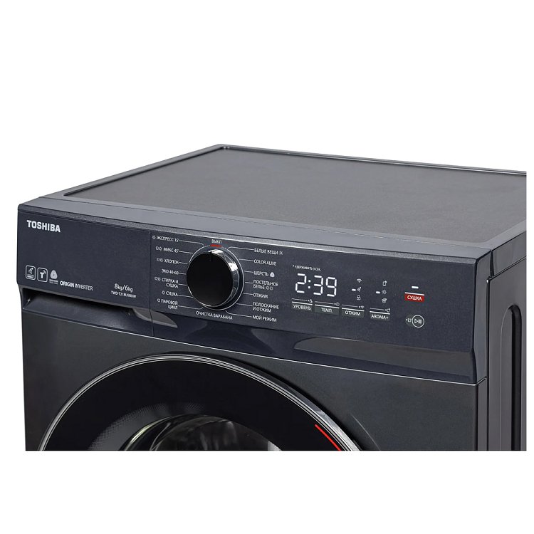 Toshiba TWD-T21BU90UWBK(MG) Πλυντήριο Στεγνωτήριο Inox 8/6kg