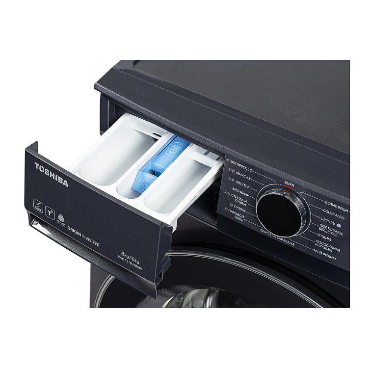 Toshiba TWD-T21BU90UWBK(MG) Πλυντήριο Στεγνωτήριο Inox 8/6kg