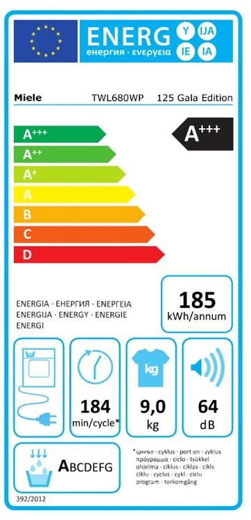 Miele TWL680 WP Στεγνωτήριο Λευκό 9kg
