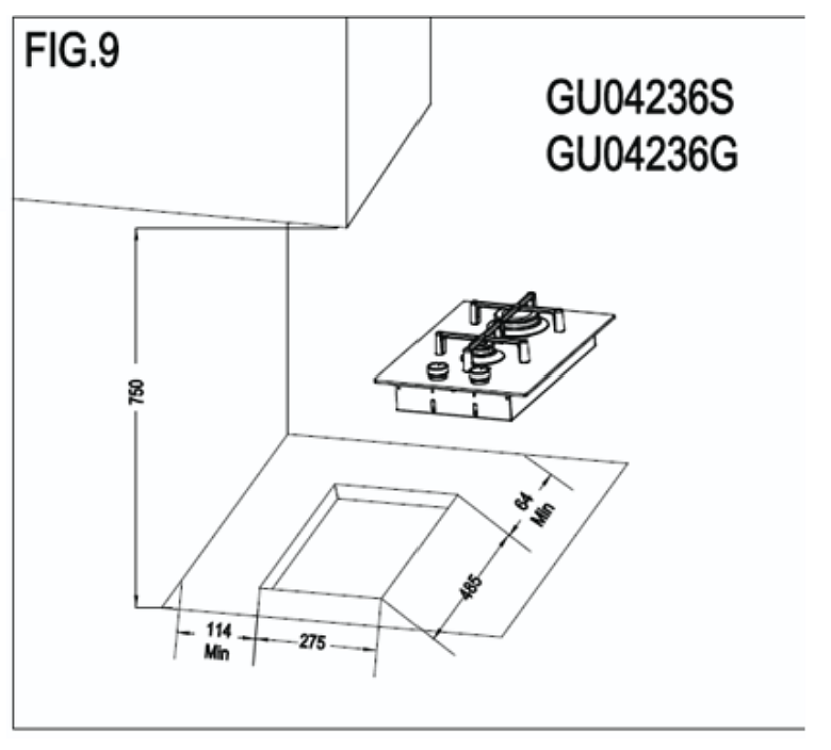 THERMOGATZ TGC 4236 GL Εστία Υγραερίου Domino Μαύρη 04.405.223
