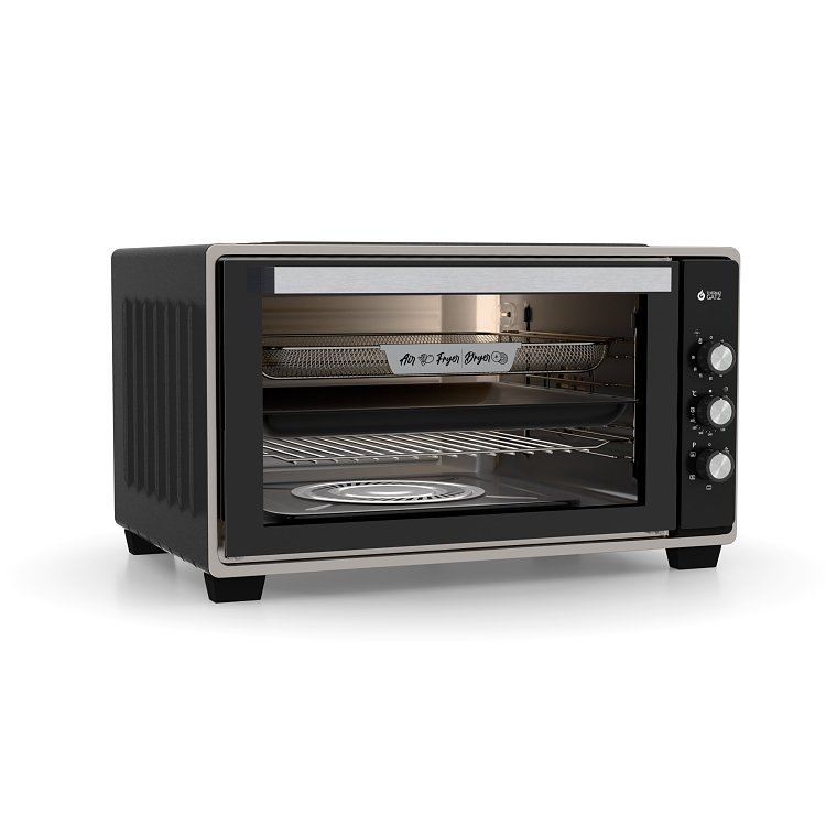 Thermogatz TGS MULTI 1255 BL Ηλεκτρικό Φουρνάκι Μαύρο 50lt