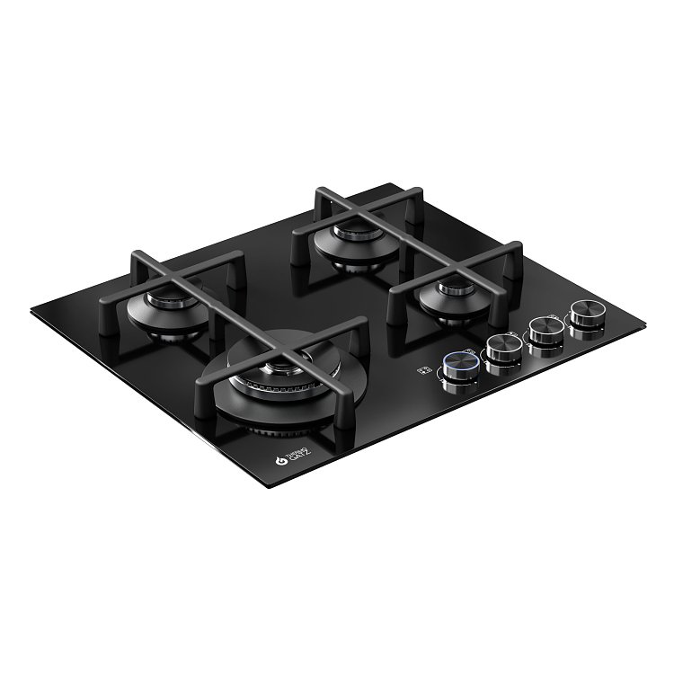 THERMOGATZ TGC 4460 GL Εστία Υγραερίου 60cm Μαύρη 04.405.206