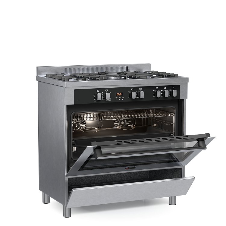 THERMOGATZ TGS PRO 2030 IX Κουζίνα Μικτή 90cm Inox 04.401.698