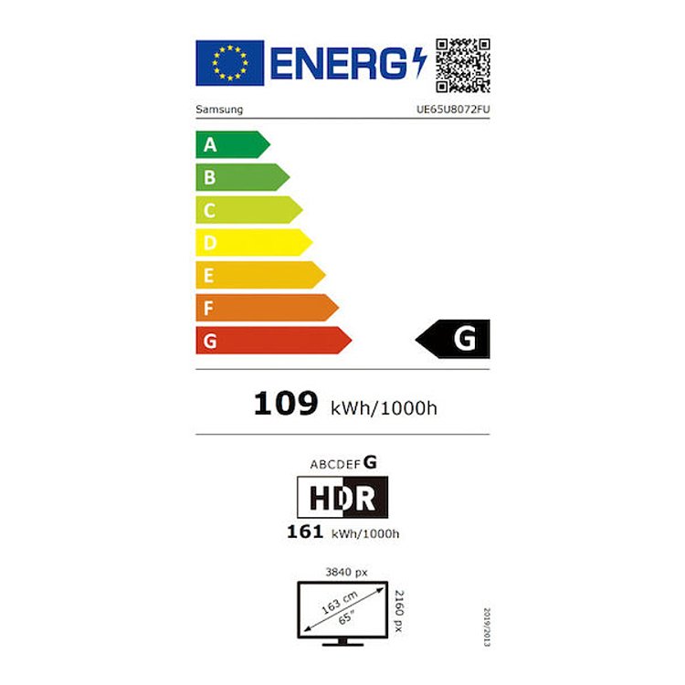 SAMSUNG UE65U8072F Τηλεόραση Smart 65" 4K UHD LED