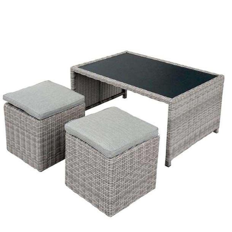 Σαλόνι Γωνία Κήπου Rachel Σετ 8 Τμχ Wicker Rattan 200-03-003